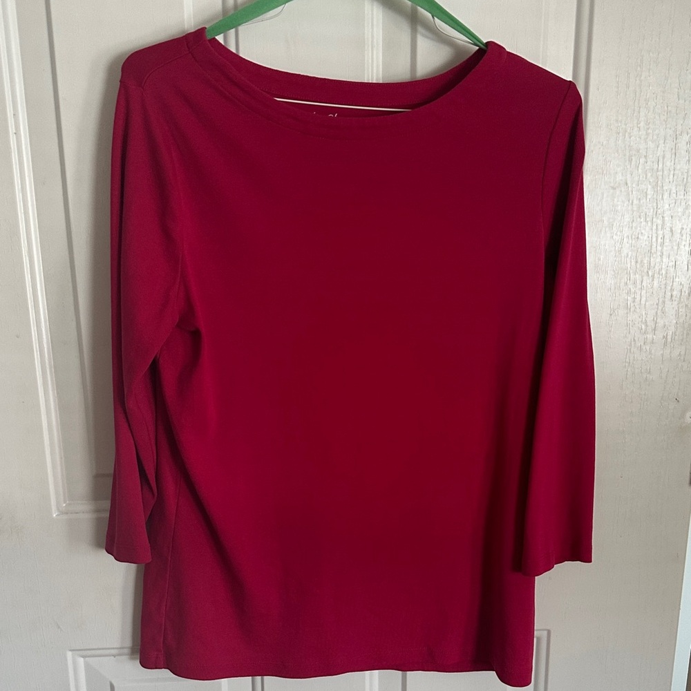 Chico's Rich Red Women's Tunic Top